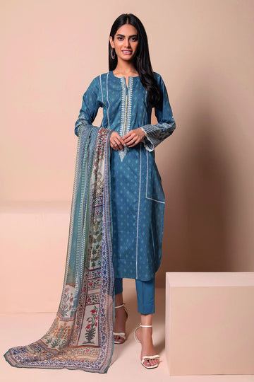 B22113 Blue Khaadi Online Spring Summer 2022